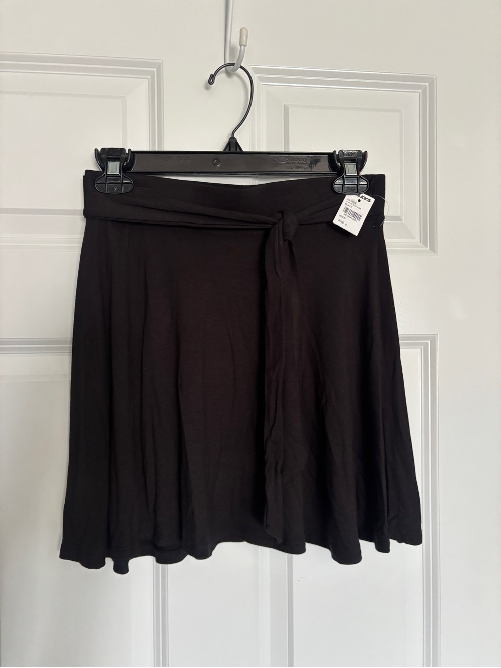 Tilly's Black Midi Skirt with Tie Waist